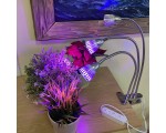 Светодиодный фитосветильник Espada E-EPS3 USB fito, круглый, 3 фитолампы для выращивания рассады и досветки растений, фитосветильник для гидропоники, аквариумных растений
