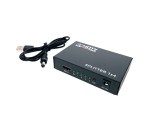 HDMI разветвитель 1x4 с усилителем до 30м Espada EDH12 v1.4 4K@30hz черный, поддержка 3D / splitter Full-HD 1 на hdmi 4 порта / сплиттер /