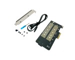 Адаптер PCI-E x4 на M.2 B key + M.2 M key для подключения SSD дисков в ПК (NGFF и NVMe SSD дисков), модель PCIe2M2 Espada