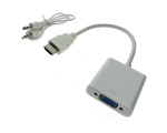 Видеоадаптер HDMI 19M to VGA 15 F с кабелем 3.5mm audio
