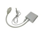 Видеоадаптер HDMI 19M to VGA 15 F с кабелем 3.5mm audio