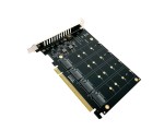 Контроллер PCI-E x16 ver 4.0, 4 x M.2 NVMe, до 4x32 Гбит/с, RAID 0, модель PCIe4NVME Espada