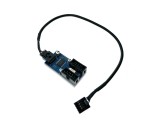 Переходник разветвитель с материнской платы USB 2.0 10 Pin female на 2 * 10 Pin male 30см c произвольным расположением портов, EiD102M Espada
