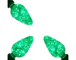 Светодиодная декоративная Е27 лампа - шишка C35 Интерьерная Vintage Deco Pine 220-240 В 3Вт, Espada E-E27NYC35G, цвет зеленый, комплект 3 шт