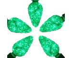 Светодиодная декоративная Е27 лампа - шишка C35 Интерьерная Vintage Deco Pine 220-240 В 3Вт, Espada E-E27NYC35G, цвет зеленый, комплект 5 шт
