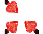 Светодиодная декоративная Е27 лампа - сердце Интерьерная Vintage Deco Heart 220-240В, 3Вт, Espada E-E27HBJ68R, цвет красный комплект 3 шт