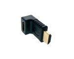 Переходник HDMI 19 pin Male to HDMI 19 pin Female угловой / поворот 90 градусов HDMI M-F /