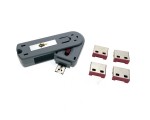USB блокировка портов ELock4, Esterra в комплекте 4 замка / заглушки / и ключ / юсб блокиратор /