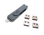 USB блокировка портов ELock4, Esterra в комплекте 4 замка / заглушки / и ключ / юсб блокиратор /