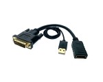 Видеоадаптер DVI-D 25M to Display Port 20F 20см, EDvDp, Espada