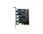 Контроллер PCI-E x4 v3.0 на USB 3.2 Gen2x1, 3xUSB A + type Cx2 чип ASM3142 и VL822, модель PCIeU3.2Gen2 Espada