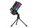 Микрофон Fifine, модель A8V с RGB подсветкой, черный