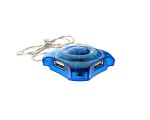 Разветвитель USB 2.0 - 4 порта, Eh420, голубой, длина кабеля 50см, хаб Espada