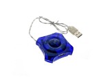 Разветвитель USB 2.0 - 4 порта, Eh420, синий, длина кабеля 50см, хаб Espada