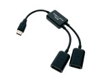 Разветвитель OTG USB 3.1 Type C Male на 2 USB 2.0 Female, EhC220, 20см , Espada хаб для одновременного подключения двух USB устройств