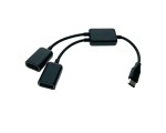 Разветвитель OTG USB 3.1 Type C Male на 2 USB 2.0 Female, EhC220, 20см , Espada хаб для одновременного подключения двух USB устройств