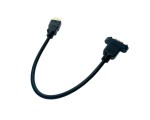 Кабель удлинитель HDMI 19pin Мale на Female 30см с креплением на корпусе или выносной панели , Ehmf30 Espada