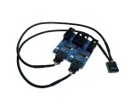 Переходник разветвитель с материнской платы USB 2.0 10 Pin Female на 4 * 10 Pin Male 30см EiD104M, Espada