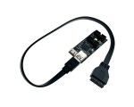 Переходник разветвитель с материнской платы 20 pin на 2х20 Pin, чипсет GL3510 с кабелем 40см, USB 3.2 Gen 1 (USB3.0), модель EiD202M
