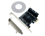 Контроллер PCI-E, SATA3 6port, чип JMB575 + ASM1061, модель PCIe6SATAJA,Espada