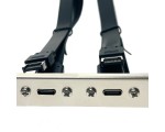 Планка в корпус USB C 3.2 Gen2x2 2 порта, Ebr220C, 20Gbps, Espada, type E MB