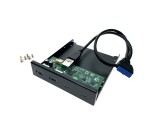 Планка на переднюю панель 2хUSB type C и 2хUSB type A 5 Гбит/сек  /планка лицевая в отсек FDD 3,5" / хаб