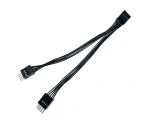 Разветвитель переходник с материнской платы USB 2.0 IDC 9 Pin female на 2*9 Pin male, 15см модель: Ei9to215 Espada
