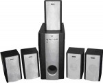 Акустическая система Espada OG-510 75W=1*25+5*10W, дерево пульт ДУ черные+серебро