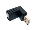 Переходник USB 2.0 type A male  to USB 2.0 type A female, поворот 90° Espada модель: EUSBAmf90 /угловой юсб