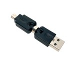 Переходник USB 2.0 type A male to mini USB type B male, поворотный в 2-х плоскостях 360°/ 360° Espada EUSBAMmBm360