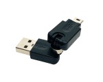 Переходник USB 2.0 type A male to mini USB type B male, поворотный в 2-х плоскостях 360°/ 360° Espada EUSBAMmBm360