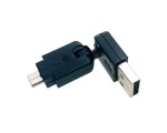 Переходник USB 2.0 type A male to micro USB type B male, поворотный в 2-х плоскостях 360°/ 360° Espada EUSBAMmcBm360