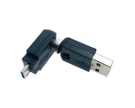 Переходник USB 2.0 type A male to micro USB type B male, поворотный в 2-х плоскостях 360°/ 360° Espada EUSBAMmcBm360