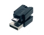 Переходник USB 2.0 type A male to micro USB type B male, поворотный в 2-х плоскостях 360°/ 360° Espada EUSBAMmcBm360