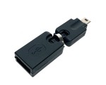 Переходник USB 2.0 type A female to mini USB type B male, поворотный в 2-х плоскостях 360°/ 360° OTG, модель EUSB2fmnUSBm360, Espada