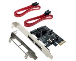 Контроллер PCI-E x1 v2.0 на 2xSATA+ 2xeSATA, SATA 3.0 (6Gb/s) чип ASM1061, модель ES3A1061 Espada, Low+Hi профиль
