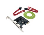 Контроллер PCI-E x1 v2.0 на 2xSATA+ 2xeSATA, SATA 3.0 (6Gb/s) чип ASM1061, модель ES3A1061 Espada