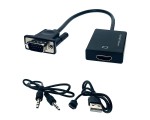 Конвертер VGA + 3,5mm Audio to HDMI, Espada, HCV0201 / converter / адаптер D-sub+ аудио to hdmi /преобразователь аналогового сигнала в цифровой/
