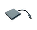 Видеоконвертер USB C на 2 * HDMI, EusbC2hdm 4K Espada / внешняя видеокарта USB-Type-C / разветвитель на 2 hdmi /