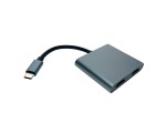 Видеоконвертер USB C на 2 * HDMI, EusbC2hdm 4K Espada / внешняя видеокарта USB-Type-C / разветвитель на 2 hdmi /