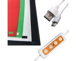 Лайт-куб для предметной фотосъемки 30x30x30 см, светильник LED USB, модель ELC30, Espada