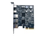 Контроллер PCI-E x4 v3.0 на USB 3.2 Gen2x1, 3xUSB A + type Cx2 чип ASM3142 и VL822, модель PCIeU3.2Gen2 Espada