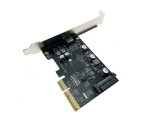 Контроллер PCI-E x4 v3.0 на USB 3.2 Gen2x2, type C чип ASM3242, модель PCIeUASM3242 Espada