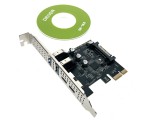 Контроллер PCI-E, USB3.0 2xtype-A+2xtype-C, chip D720201, модель EU30A2С2, Espada