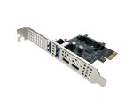 Контроллер PCI-E, USB3.0 2xtype-A+2xtype-C, chip D720201, модель EU30A2С2, Espada